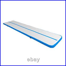 Blue 5m1m PVC Air Track Inflatable Gymnastics Mat Floor Tumbling Gym Yoga Mat