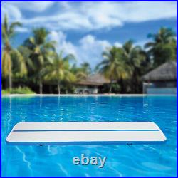 Blue Inflatable Gymnastics Tumbling Mat Air Track Floor Mats with Pump Home Use