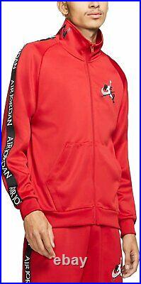 Bnwt Nike Max Air Jordan Bulls Aj Jumpman Flight Track Top Jacket Red Tricot