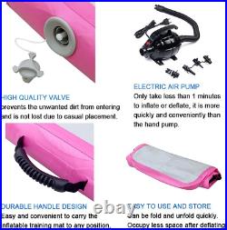 CNSPORT Inflatable Gymnastics Airtrack Tumbling Mat Electric Air Pump Included