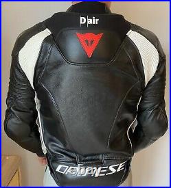 DAINESE Misano D-Air Sports Race Track Smart Airbag Leather Jacket EUR 50 UK 40
