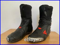 Dainese Axial D1 Air 42 (9) Motorcycle Track Boots Black Red