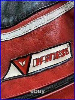 Dainese Vintage Leather Jacket 52 Italy Racing Tuono D Air Super Speed 8 Track
