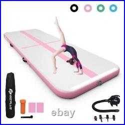 Durable 10' Pink Air Track Inflatable Gymnastics Tumbling Mat withPump
