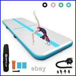 Durable Air Track Inflatable Gymnastics Tumbling Mat withPump-Blue