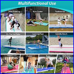 Dwzdd Air Track Tumbling Mat 10ft/13ft Blow up Gymnastic Mats with Electric Infl