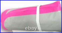EZ GLAM Air Mat Inflatable Gymnastics Track 20ftx3.3ftx8in 6x1x0.2m pink and gre