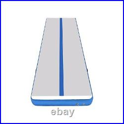 EZ Glam Air Track Inflatable Gymnastics Mat Includes Electric Air Pump Dark Blue