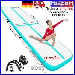 FBsport 6M 20CM Air Track Gymnastikmatte Turnmatte Tumbling Matte + Pumpe