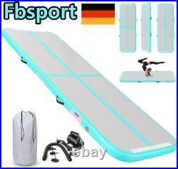 FBsport 6M 20CM Air Track Gymnastikmatte Turnmatte Tumbling Matte + Pumpe DE