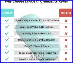 Gymnastics Air Barrel Roller Air Spot, Inflatable Tumbling Mat Tumble Track Gymn