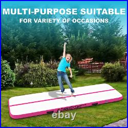 Gymnastics Air Mat Tumbling Mat Inflatable Tumble Track 6.6ft/10ft/13ft/16ft wit