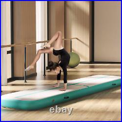 Gymnastics Yoga Mat 13' Inflatable Air Track Tumbling Mat w Pump for Kids Adults