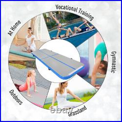 HOMCOM 3(M) Air Track Inflatable Tumbling Mat Gymnastic Mat For Exercise Blue