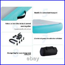 Inflatable 10Ft Air Track Mat Home Outdoor Gymnastics Tumbling Yoga Mat PVC dsuu