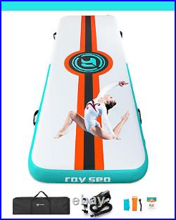 Inflatable Air Gymnastics Track Mat, 10Ft Air Tumbling Track Mat, Inflatable Dock