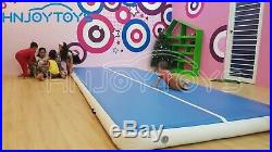 Inflatable Air Track Floor Inflatable Gymnastics Tumbling Mat GYM With Pump Blue