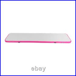 Inflatable Air Track Gym Tumbling Gymnastics Training Mat Workout Pad Pink