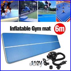 Inflatable Gym Mat Air Tumbling Track Gymnastics Cheerleading Mat 20ft