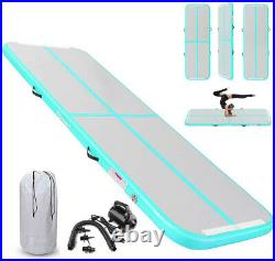 Inflatable Gymnastics Air Gym Tumbling Mat Training Floor Home Track Mat + Pump