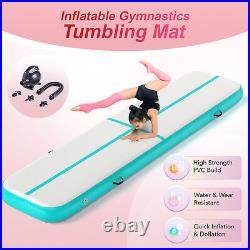 Inflatable Gymnastics Mat 13ft Home Gym Air Track Tumbling Mat with Air Pump