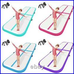 Kids Adult Inflatable Tumbling Gymnastics Mat Air Track Gym Roller Block Yogamat