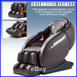 Massage Chair Recliner, Zero Gravity SL-Track, 3D Robot Hands, Air Massage Brown