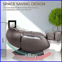 Massage Chair Recliner, Zero Gravity SL-Track, 3D Robot Hands, Air Massage Brown