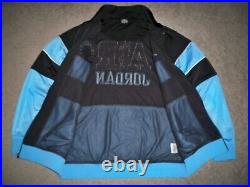 Men's JORDAN CHICAGO AIR JORDAN Zip Track Jacket XL SKY BLUE & BLACK withJumpman