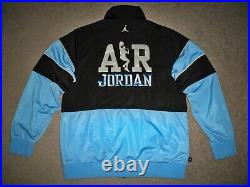 Men's JORDAN CHICAGO AIR JORDAN Zip Track Jacket XL SKY BLUE & BLACK withJumpman