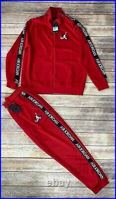 NIKE AIR JORDAN Track Suit Red Jacket & Pants Men's Sweatsuit New XL XXL