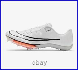 NIKE Air Zoom Maxfly Proto Track Racing Spikes Mens 10.5 White Orange DH9804 100