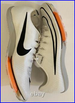 NIKE Air Zoom Maxfly Proto Track Racing Spikes Mens 9.5 White Orange DH9804 100