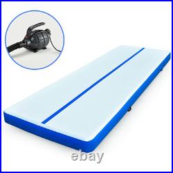 NNEMB 800x100x10cm Inflatable Air Track Mat Tumbling Gymnastics-Blue & White-wit