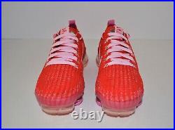 New Nike Air Vapormax Flyknit 3 Women's Running Shoes Sz 8 Track Red Cu4756-600