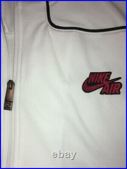 Nike AIR Track Suit Jacket & Pants 3XL Bright White with Red & Black Mint Perfect