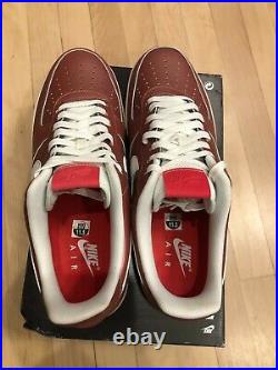 Nike Air Force 1'07 LV8 Track Red Summit White Black 823511 600 Men's Size 11.5