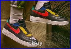 Nike Air Force 1 Low BHM Smoke Gray Track Red CT5534-001 Men's Shoes Size 9 NEW