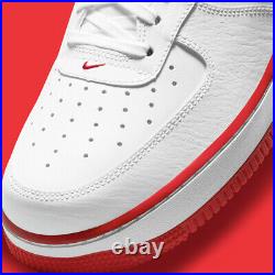 Nike Air Force 1 Low HELLO Name Tag Pack White Red Urbanstar CZ0327-100 sz 18