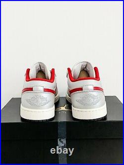 Nike Air Jordan 1 Low Night Track Size 11. DA4668-001 Sail Red Black FAST SHIP