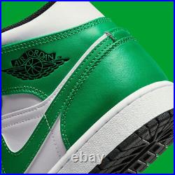 Nike Air Jordan 1 Mid Lucky Green White Black DQ8426-301 Men's New