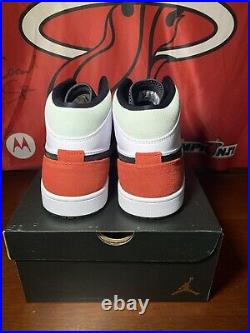 Nike Air Jordan 1 Mid SE Union Black Toe Track Red White Sz 9.5 (852542-100) DS