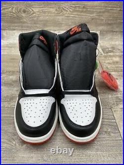 Nike Air Jordan 1 Retro High OG Track Red White Black Suede 555088-112 Size 12
