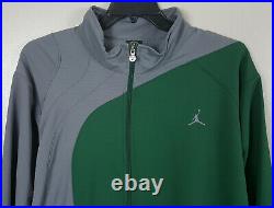 Nike Air Jordan 3 Pine Green Basketball Track Suit Jacket +pants Grey (size 2xl)