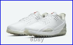 Nike Air Jordan ADG 3 Cement Grey White Black CW7242-100 sz 10 Men's Golf Shoes
