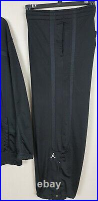 Nike Air Jordan Basketball Track Suit Jacket + Pants Black Rare (size 3xl/ 2xl)
