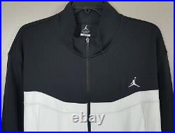 Nike Air Jordan Basketball Track Suit Jacket + Pants Black White Rare (size 4xl)