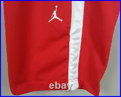 Nike Air Jordan Basketball Track Suit Jacket +pants Red White Rare (size Medium)