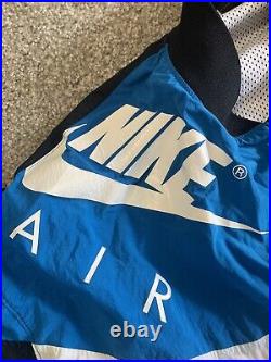 Nike Air Jordan Flight Zip Up Nylon Windbreaker Track Jacket Size M Limited