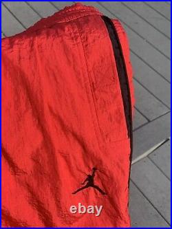 Nike Air Jordan IV/V 4/5 Flight Suit Vintage 1990 Large L Red Black OG Track